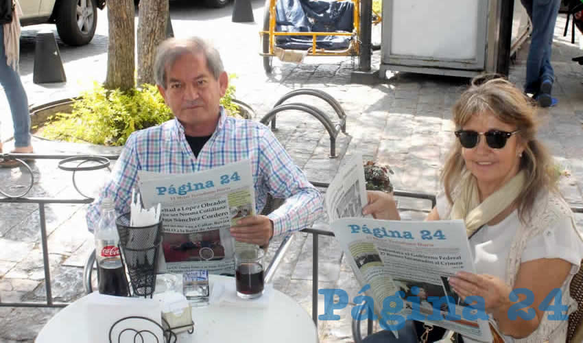 Mart&iacute;n Quiroz y Guadalupe Ram&iacute;rez convivieron tambi&eacute;n en Caf&eacute; Catedral