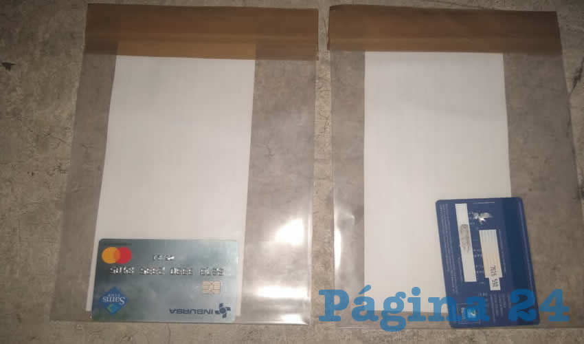 Algunas de las tarjetas que usaban los pillos Carlos, David y Alan