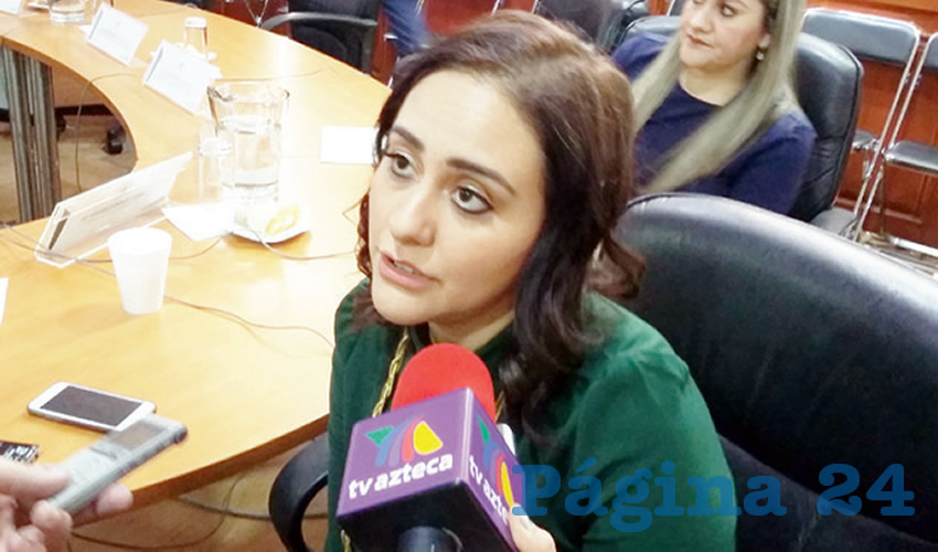 “Con este paro se busca paralizar al país, que vean lo que nosotras producimos, lo que significamos. No le estamos dando el permiso a nadie en el Congreso, es un tema de solidaridad con todas las mujeres para que quien decida participe en ese paro”, detalló la diputada priísta Mariana Fernández/Foto: Francisco Tapia