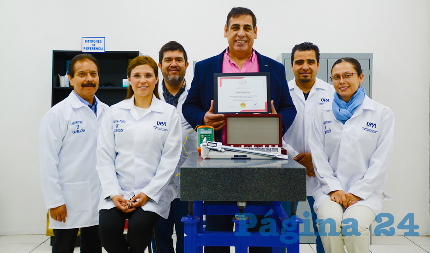 El equipo del laboratorio obtuvo con gran éxito la constancia ante la calibración de calibradores tipo vernier