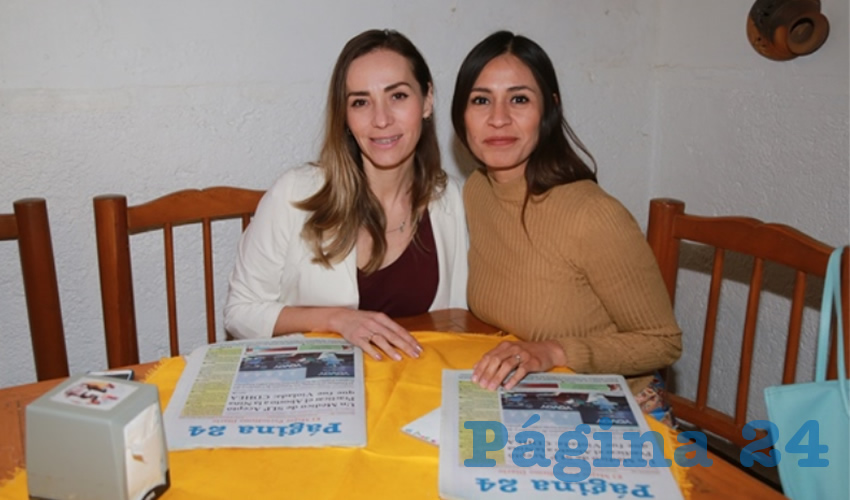 En La Mestiza compartieron el pan y la sal Laura López Escobedo y Pamela Acosta Badillo