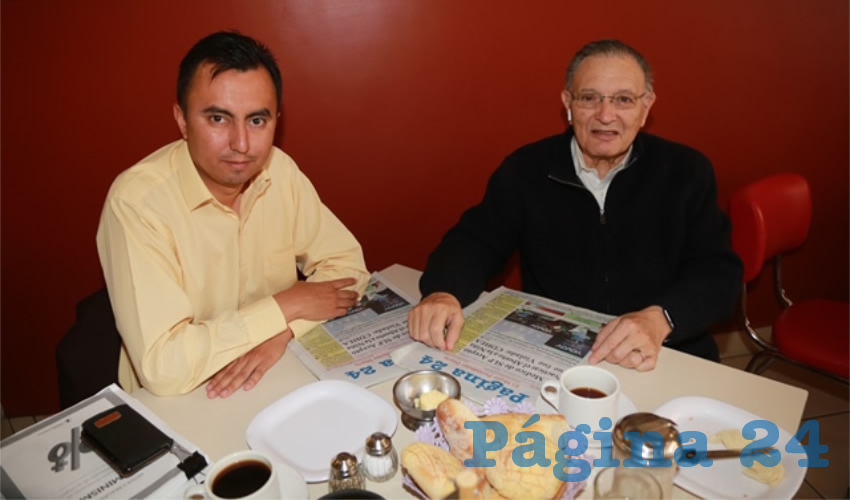 En el restaurante Mitla se reunieron el abogado Alan D. Capetillo Salas y el empresario Carlos García Villanueva
