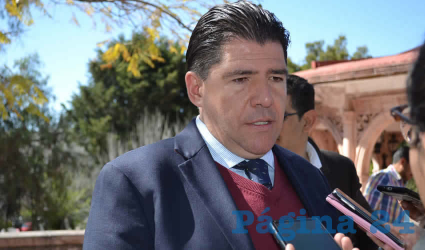 Víctor Rentería López, titular de la Secretaría de Administración de Zacatecas (Foto: Merari Martínez)