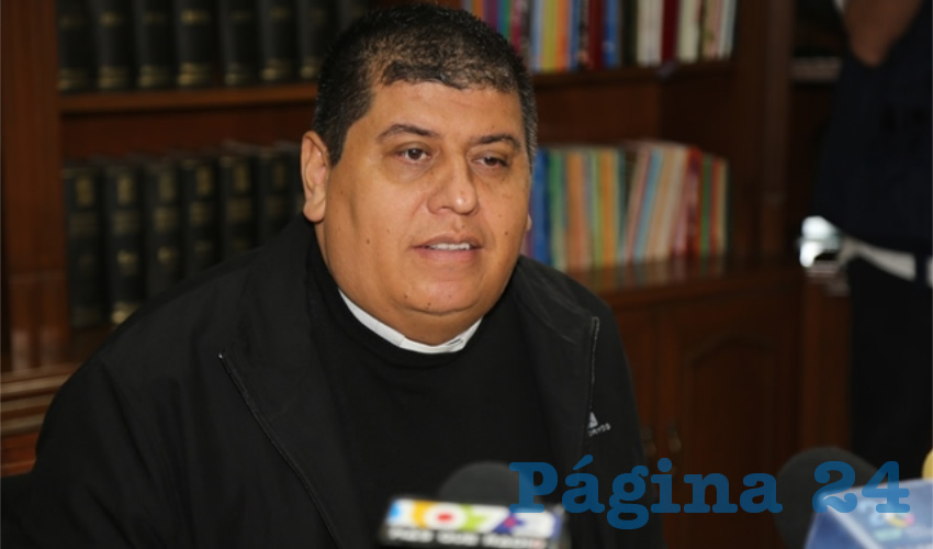 Felipe Gutiérrez Rosales, vocero de la Diócesis de Aguascalientes (Foto: Eddylberto Luévano Santillán)