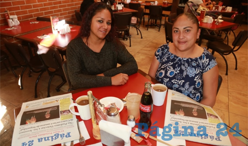En Las Antorchas desayunaron Maricarmen Benítez Medina y Pamela López Barbachano