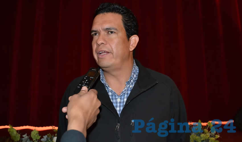 Reynaldo Delgadillo Moreno, alcalde de Calera de Víctor Rosales (Foto Merari Martínez)