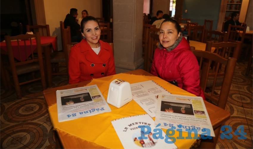 En La Mestiza desayunaron Blanca Lorena Herrera Valdés y Liliana Alvarado Silva