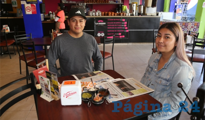 En el restaurante La Madero desayunaron Daniel Sánchez Machuca y Larissa Ramírez Hernández