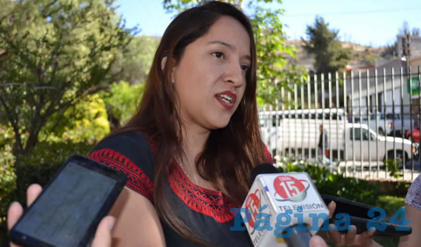 Ana Emilia Pesci Martínez, directora del Instituto Municipal de las Mujeres Zacatecanas para la Igualdad (Inmuzai) (Foto Rocío Castro)