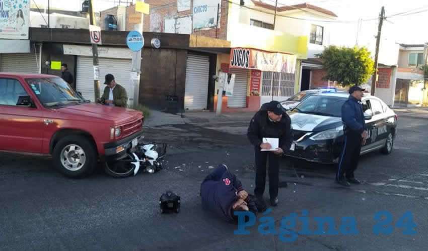 El percance ocurri&oacute; en el cruce de avenida Pozo Bravo y calle Adoratrices