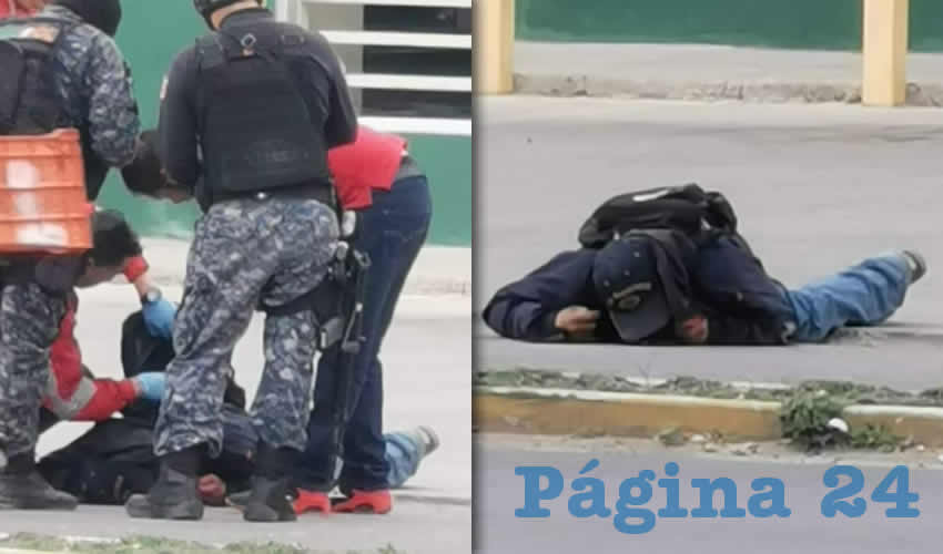 El arribo de los policías
