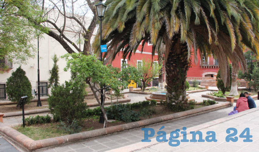 Entre las calles y callejones de la traza irregular del Centro Histórico de Zacatecas, se pueden encontrar jardines y plazuelas que son todo un descubrimiento para los turistas, así como un lugar común y con mucha historia para los locales (Foto Rocío Castro Alvarado)