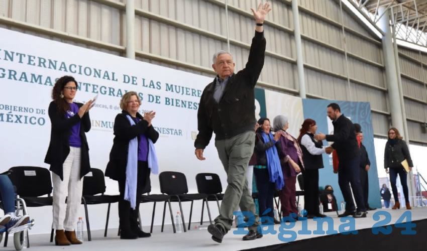 En Fresnillo, el titular del Ejecutivo y afirmó que “somos simpatizantes de las mujeres” y reiteró su compromiso por garantizar la justicia e igualdad de oportunidades para las mujeres