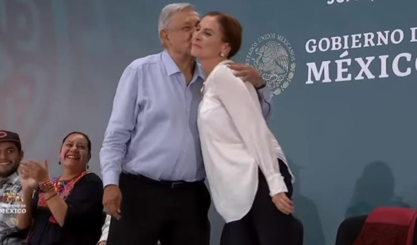 Andrés Manuel López Obrador y Beatriz Gutiérrez Müller
