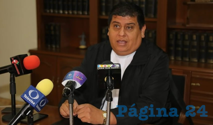 Felipe Gutiérrez Rosales, vocero de la Diócesis de Aguascalientes (Foto: Eddylberto Luévano Santillán)