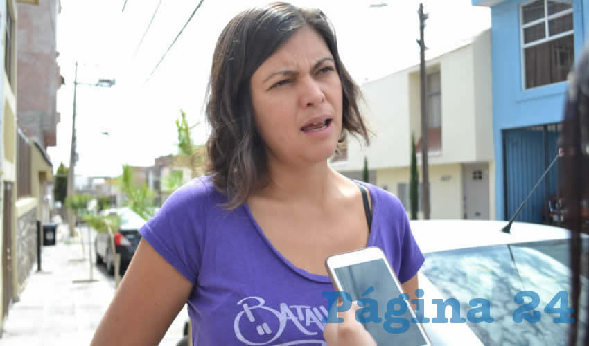 Mara Muñoz Galván, expuso que está claro que Zacatecas ocupa uno de los primeros lugares a nivel nacional en feminicidios, y que la violencia sexual, física y emocional, son una constante en el estado (Foto Merari Martínez)