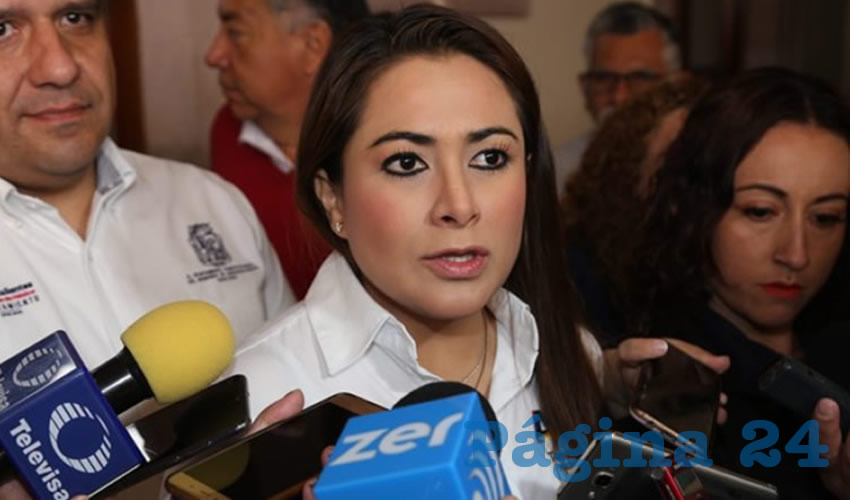 Tere Jiménez Esquivel, presidenta municipal de Aguascalientes (Foto: Eddylberto Luévano Santillán)