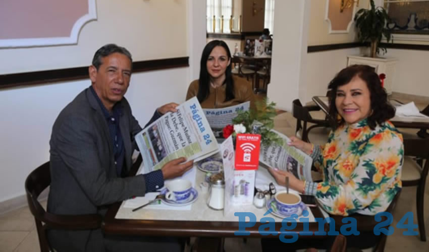 En Sanborns Francia desayunaron Isidoro Armendáriz García, expresidente del PRI, con las diputadas Elsa Lucía Armendáriz Silva y Margarita Gallegos Soto