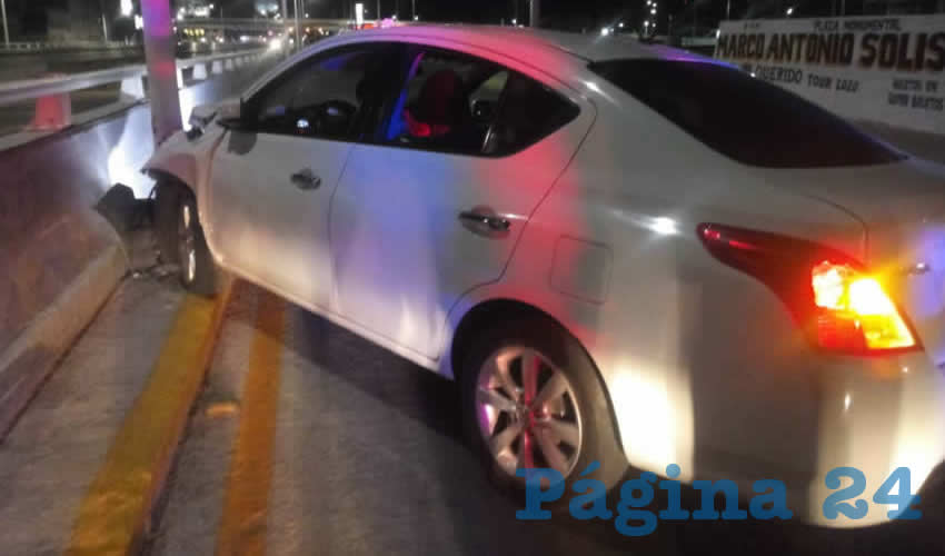 El accidente ocurrió en avenida Adolfo López Mateos, en su cruce con la calle Roma