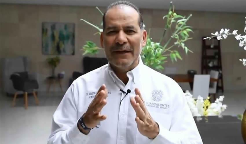 Martín Orozco Sandoval, gobernador del Estado (Foto: Tomada de Twitter @MartinOrozcoAgs)