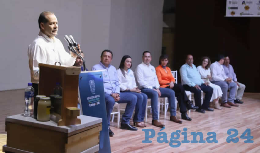 El gobernador Martín Orozco Sandoval encabezó la inauguración del Sexto Encuentro Apícola del Altiplano Mexicano del cual es sede Aguascalientes