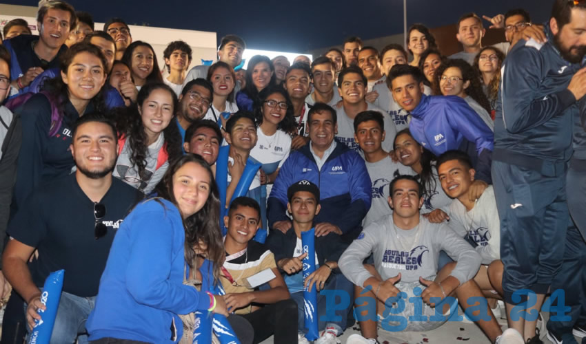 El rector de la UPA, Luis Carlos Ibarra Tejeda reconoció el esfuerzo realizado por las y los deportistas e instructores