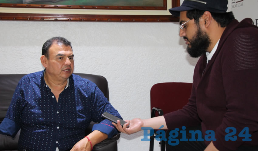 Pedro Martínez Flores, diputado local por el Partido Acción Nacional (PAN), (Foto Rocío Castro Alvarado)