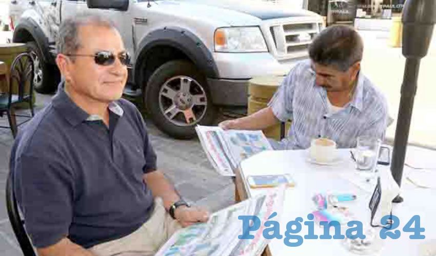 En Café San Antonio departieron César Salas Gómez y José Valenzuela