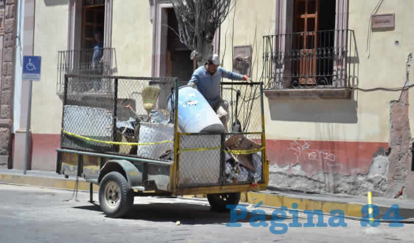 Jaime Cruz Talamantes, jefe del Departamento de Limpia del ayuntamiento de Zacatecas (Foto Merari Martínez)