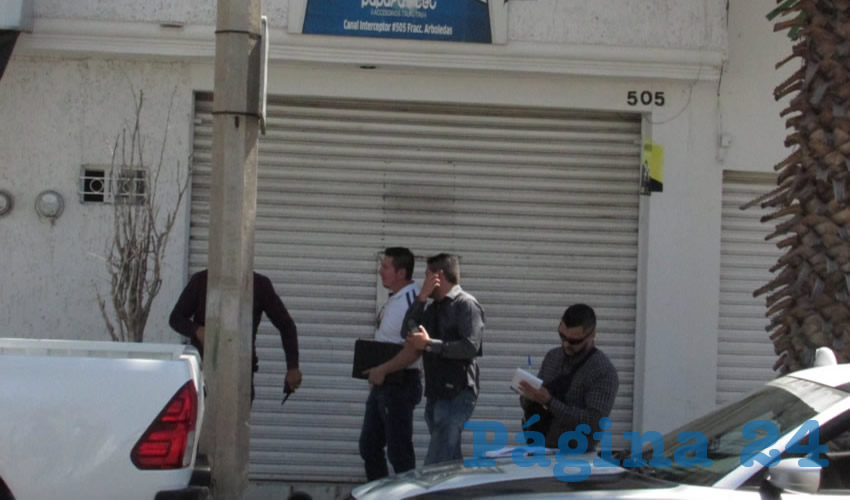 La tienda “visitada” por los maleantes, situada en el fraccionamiento Arboledas