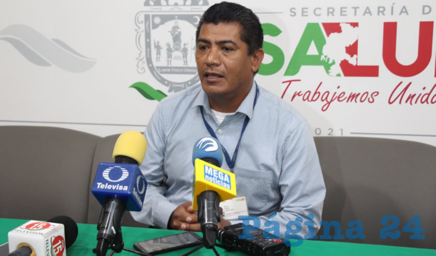 Jaime Agustín Reyes Posada, responsable estatal de Programa Microbacteriosis de la Secretaría de Salud de Zacatecas (SSZ) (Foto Rocío Castro)