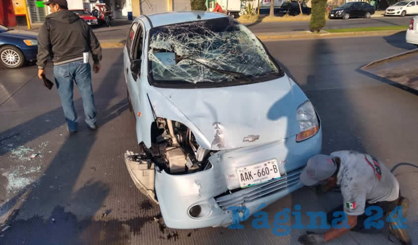 En chatarra qued&oacute; convertido el Chevrolet Matiz que manejaba Claudia Erika &ldquo;N&rdquo; &ldquo;N&rdquo;