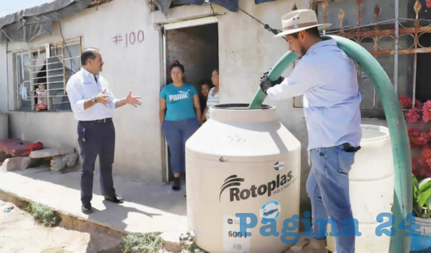 Durante esta contingencia la administraci&oacute;n estatal apoyar&aacute; con la distribuci&oacute;n de agua potable en los lugares de mayor escasez