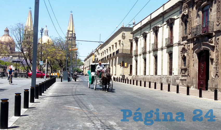 Cada vez más negro panorama se presenta para los choferes de tradicionales carruajes de alquiler en el centro tapatío, pues la nula afluencia de tapatíos y visitantes dificulta que puedan llevar el pan a la mesa/Foto: Francisco Tapia