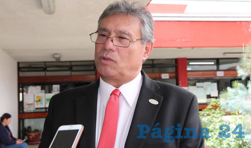 Pascual González Ramírez, presidente la Cámara Mexicana de la Industria de la Construcción (CMIC) en Zacatecas (Foto Rocío Castro)