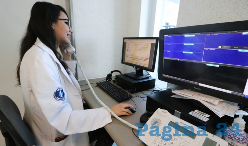 Desde el pasado lunes y a la fecha, el call center del CHMH es operado por 49 estudiantes de medicina