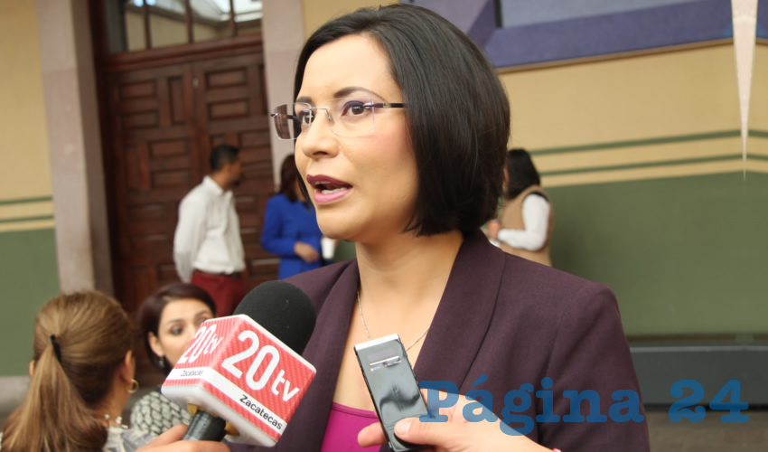 María de la Luz Domínguez Campos, titular de la Comisión de Derechos Humanos del Estado de Zacatecas (CDHEZ), (Foto Rocío Castro)