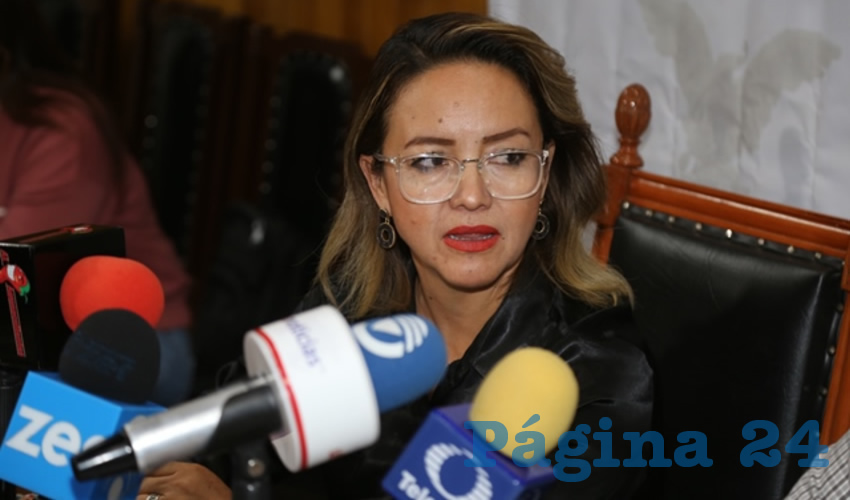 Sanjuana Martínez Meléndez, regidora del Municipio de Aguascalientes (Foto: Eddylberto Luévano Santillán)