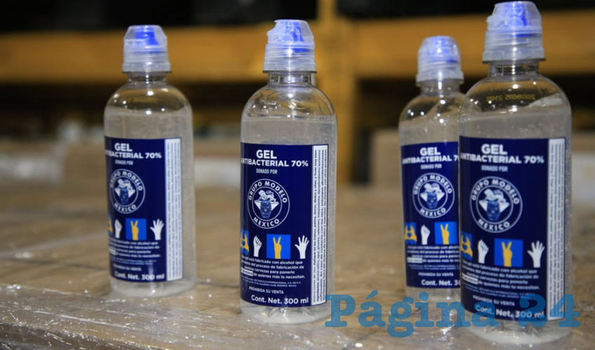El gel antibacterial es elaborado a partir del alcohol extraído del proceso de fermentación de la cerveza Corona Cero, en la planta de Tuxtepec, Oaxaca
