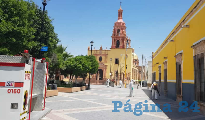Calles, avenidas principales y plazas públicas se mantienen como espacios limpios para la población y a un nivel seguro de patógenos para la salud