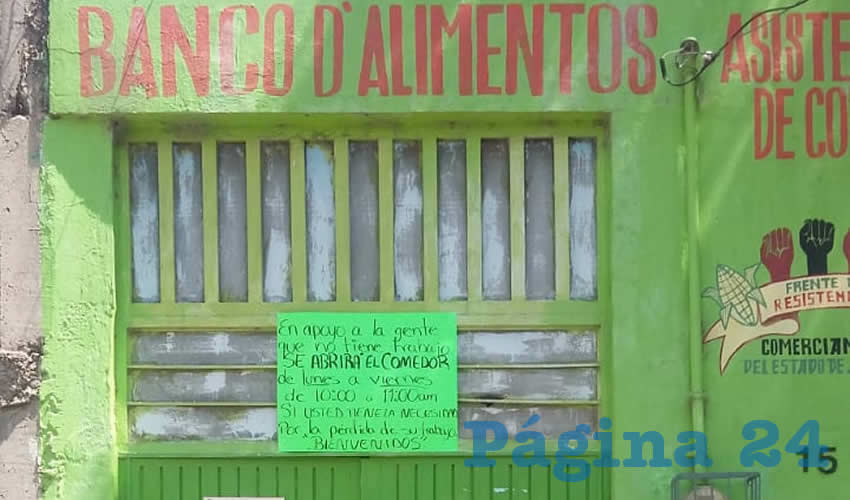 Comprometidos con el prójimo. En el mercado Felipe Ángeles de Guadalajara han montado un comedor para quienes no tienen para alimentar a su familia