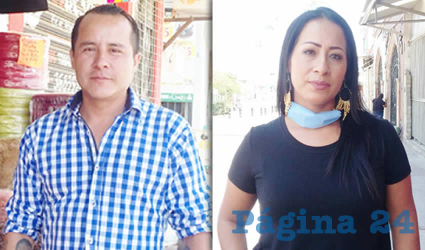 José Conde y Marisol Aceves ven como posible solución la entrega de apoyos a los comerciantes, pero hasta que no se concrete, todo es incierto