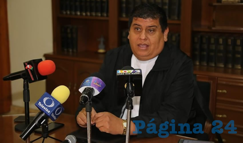 Felipe Gutiérrez Rosales, vocero de la Diócesis de Aguascalientes (Foto: Archivo)