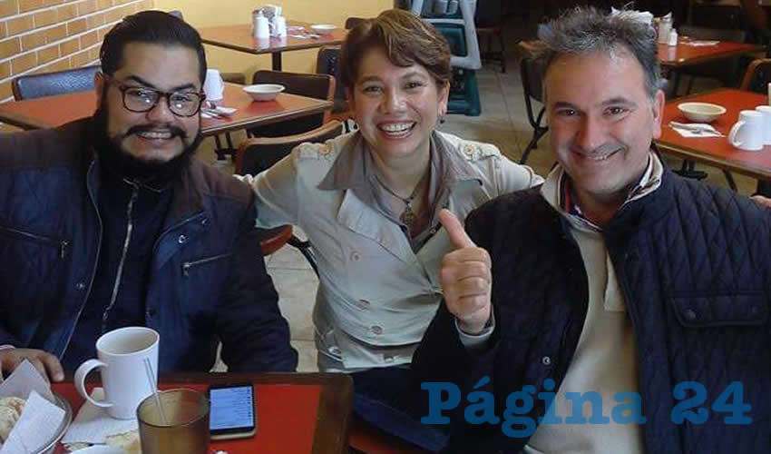 Francisco Pedroza, Lucila Hernández y Jorge Pedroza estuvieron en el restaurante Las Antorchas