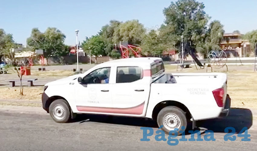 Con altoparlantes, vehículos de la policía municipal y de protección civil salieron a las calles para pedir a los ciudadanos que regresen a sus hogares, para evitar la propagación del coronavirus/Foto: Cortesía