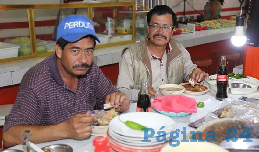 En Birriería Don Chuy compartieron el pan y la sal Marcos Hurtado Sánchez y Luis Guadalupe Castañeda López