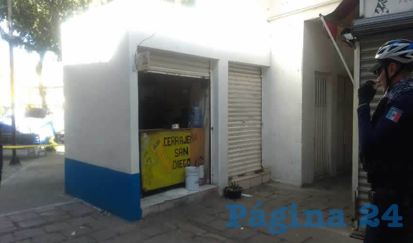 Martín “N” “N”, de 55 años de edad, murió en Cerrajería San Diego, ubicada en el Mercado Morelos
