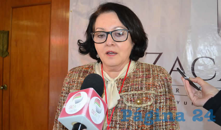Marivel Rodríguez Benítez, tesorera de la presidencia municipal de Zacatecas (Foto Archivo Página 24)
