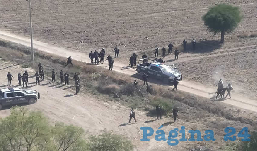 Los maleantes sucumbieron ante la fuerte movilización policiaca