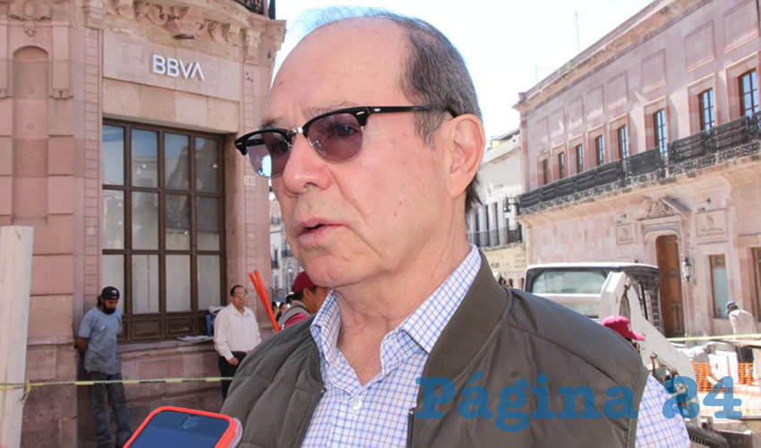 Benjamín de León Mojarro, titular de la Junta Intermunicipal de Agua Potable y Alcantarillado de Zacatecas (Jiapaz) (Foto Rocío Castro)